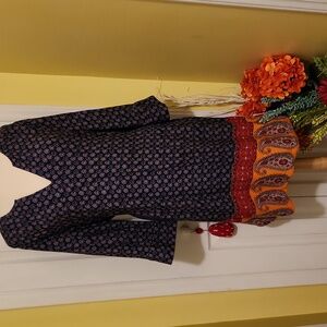 Faded Glory Comfortable India Print Dress